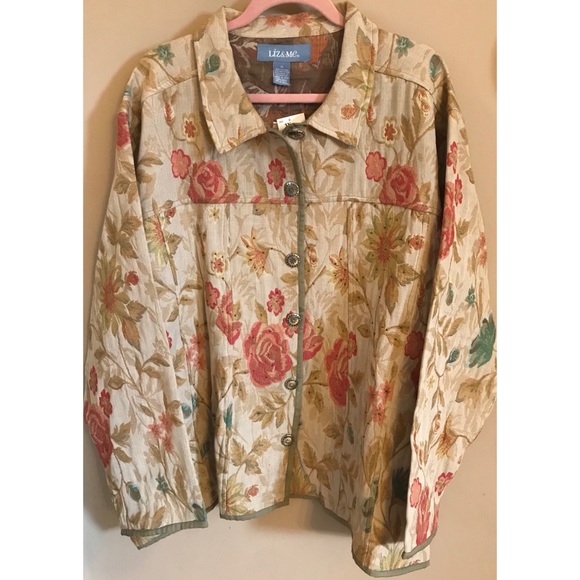 Liz & Me Jackets & Blazers - Liz & Me Floral Jacket